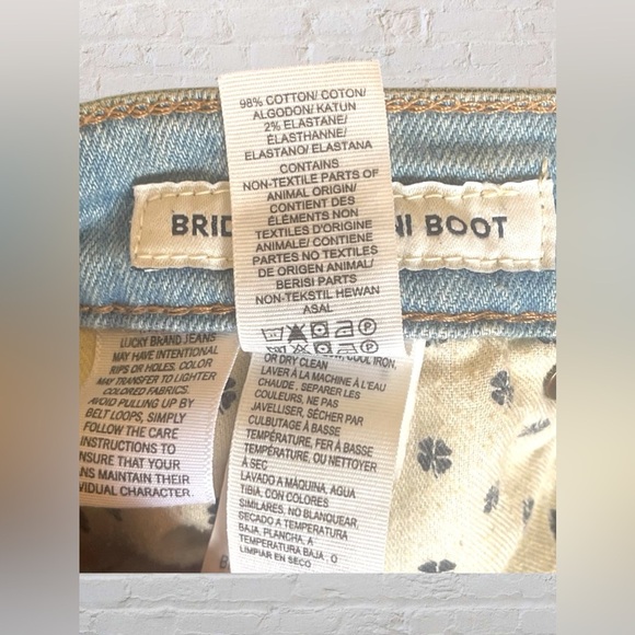 Lucky Brand Bridgette High Rise Cropped Mini Boot Jean in light wash Sz 6/28 - Picture 10 of 11